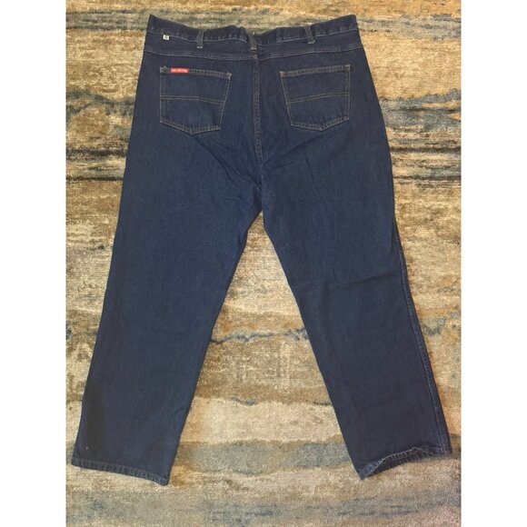 GK Services Men’s Dark Wash Jeans 42x32 – Relaxed Fit Workwear Denim - Picture 2 of 5